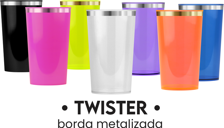 a copo twister borda metalizada transfer loja copos
